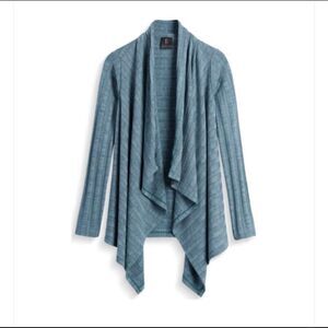 Ribbed Open Cardigan